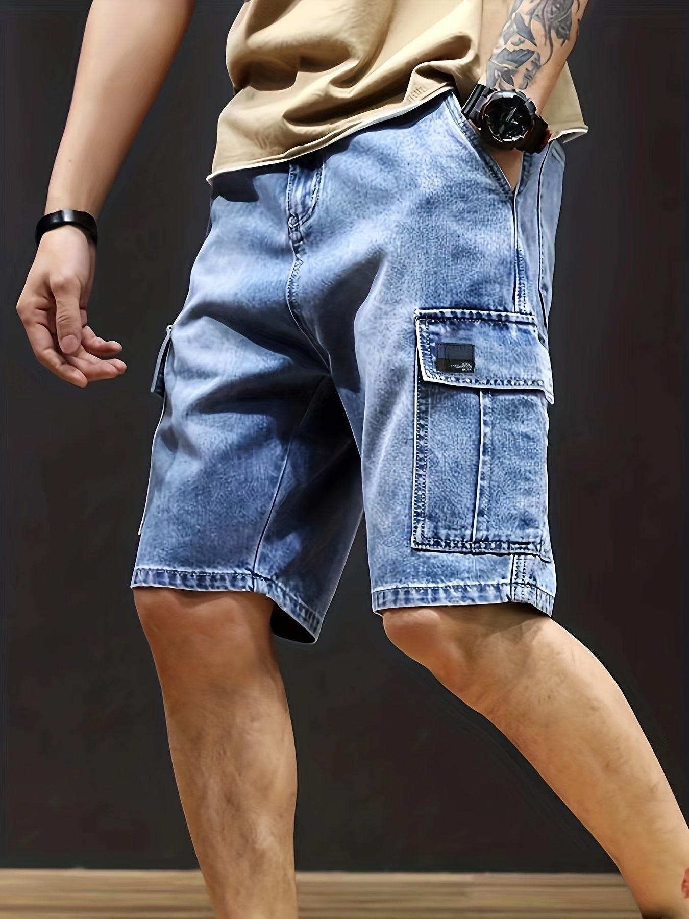 Heren Denim Cargo Shorts Giel Zomer Shorts - Mode Vibes