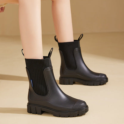 Dames Regenlaarzen Waterdicht Antislip Zool Estelle