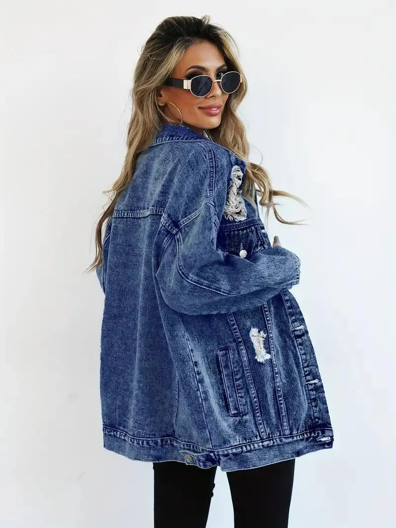 Dames Jeansjack Waterdicht Gevoerd Extra Large
