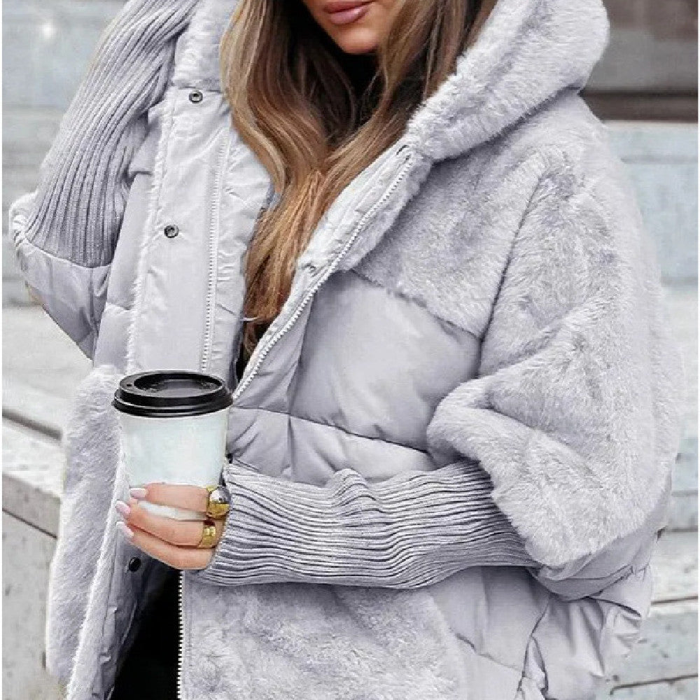 Dames Winterjas Faux Fur Capuchon Luxe Warm