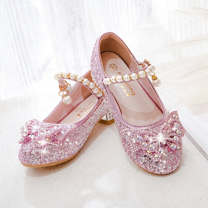 Glitterschoen voor Meisjes met Pailletten en Parels Comfortabel