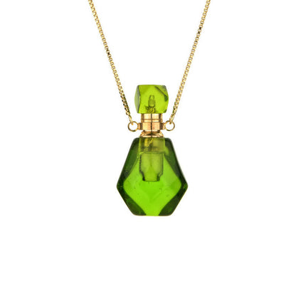 Kristallen Halsketting Parfumflesje Iridescerend Design