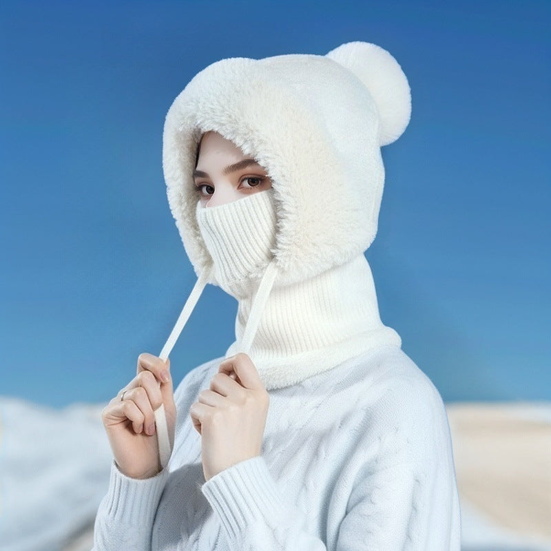 Dames Muts met Sjaal Warm voor Ski en Winter