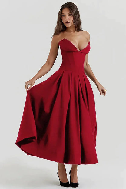 Aurora Elegant Strapless Jurk voor Iconische Schoonheid