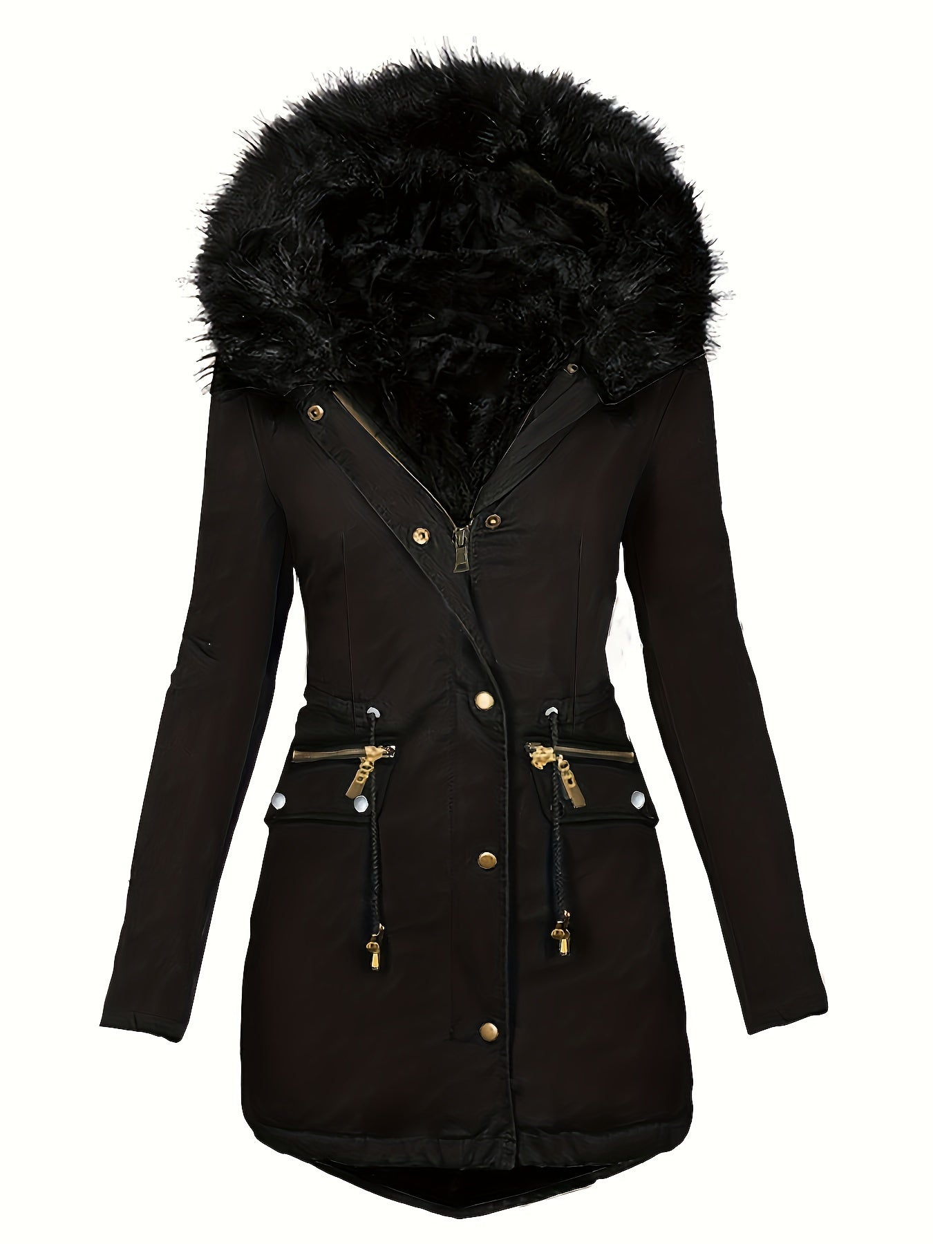 Katten Hoodie Parka Met Fleece Binnenkant - Mode Vibes