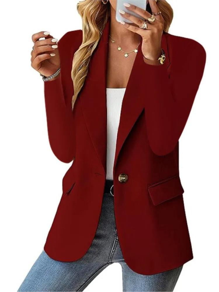 Casual Blazer Lange Mouwen voor Mannen - Mode Vibes
