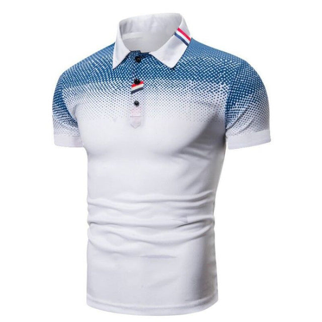 Heren Poloshirt Korte Mouwen Geribde Kraag casual - Mode Vibes