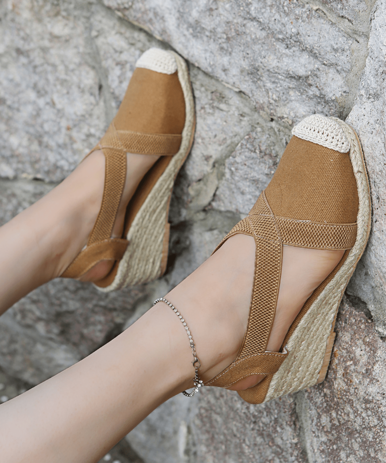 Enkelband Espadrilles Canvas Zomer Schoenen - Mode Vibes