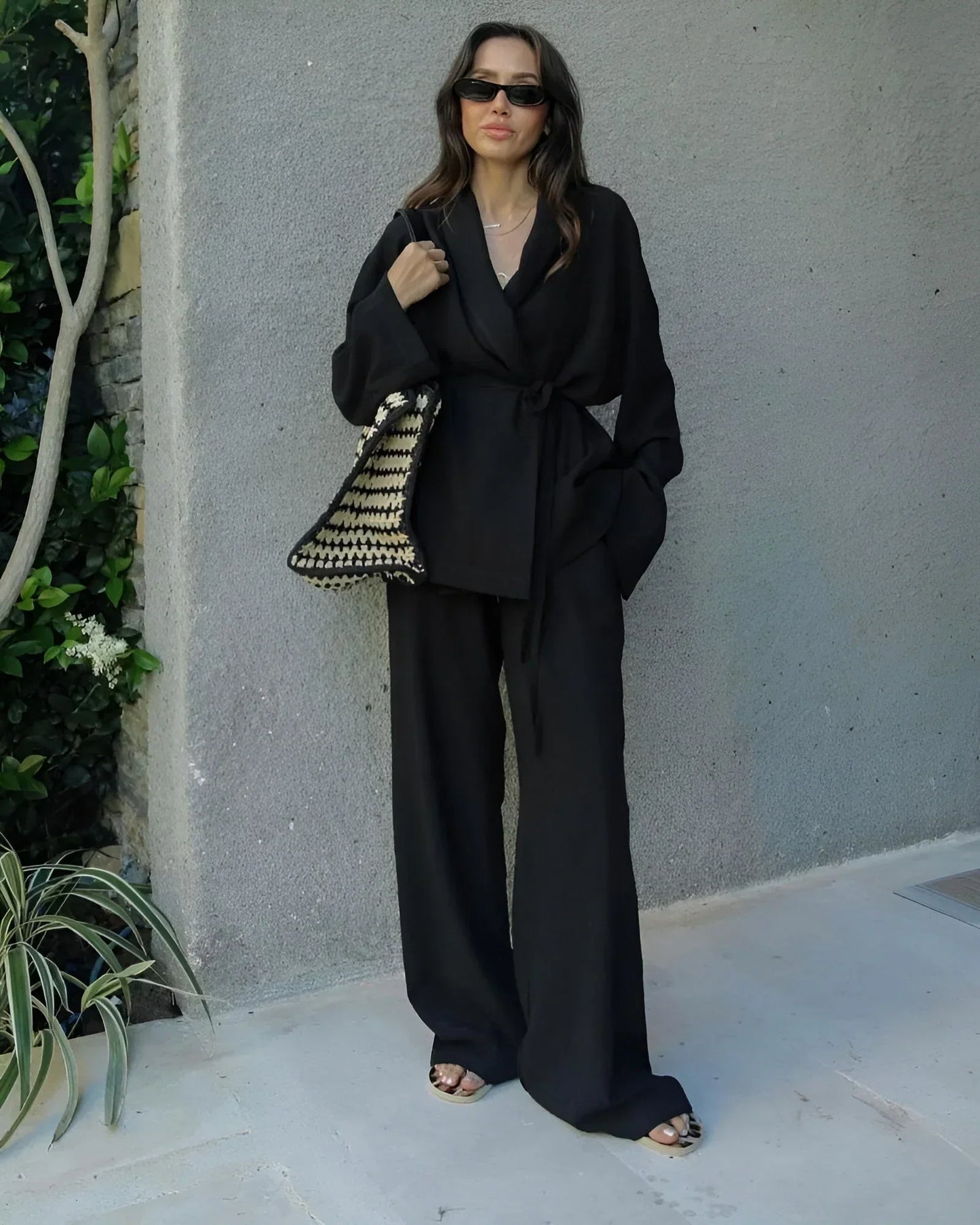 Linnen Kimono Set voor Dames Zomer Luchtig Comfortabel
