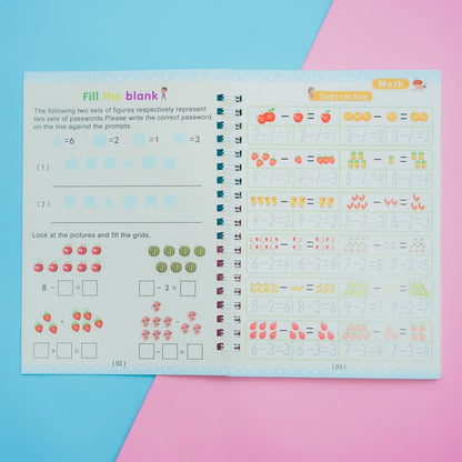 Schrijfoefenboek Herbruikbaar voor Kinderen