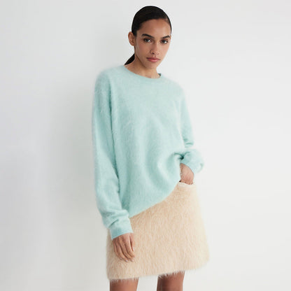 Dames Trui Gebreid Pastelkleurig Zacht en Trendy