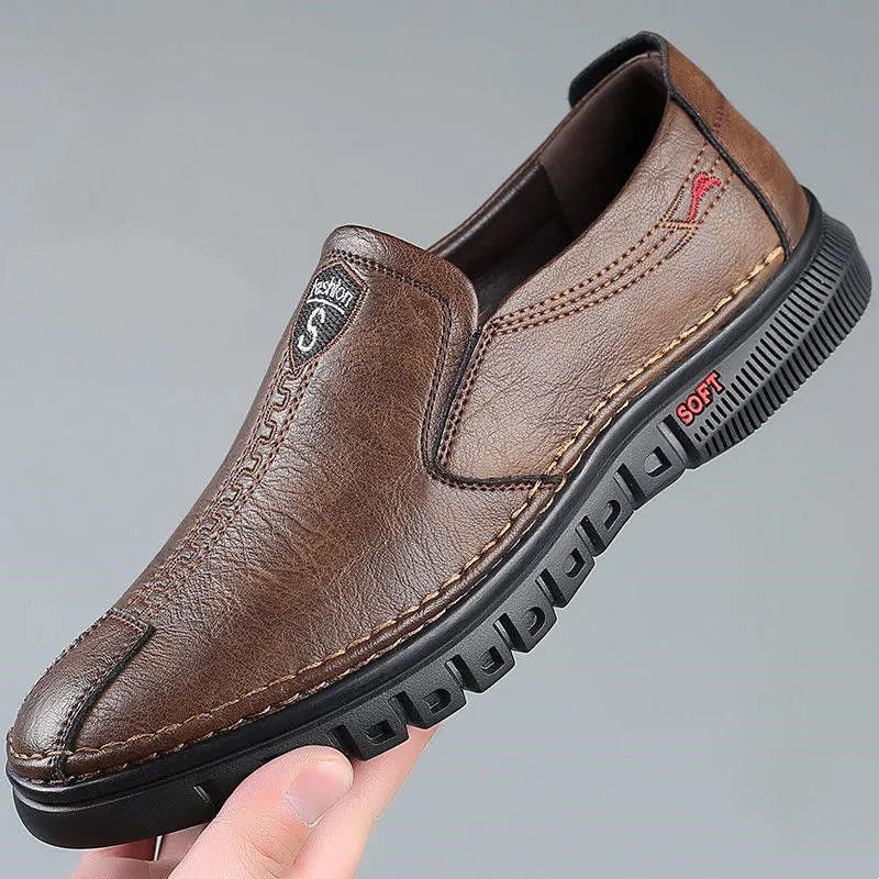 Leren Mocassins Heren Casual Comfortabele Loafers - Mode Vibes