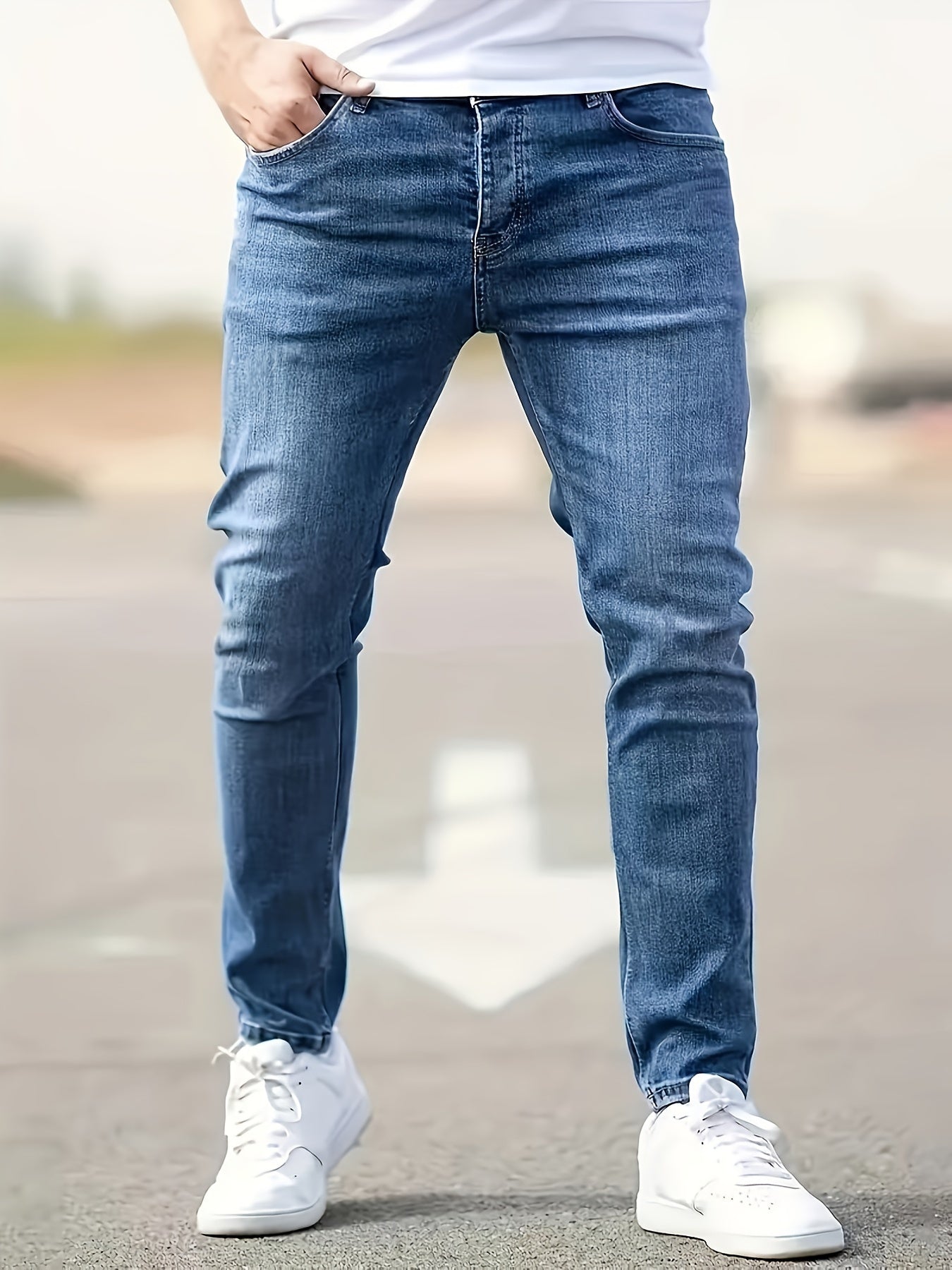 Heren Jeans Klassiek Normale Pasvorm - Mode Vibes