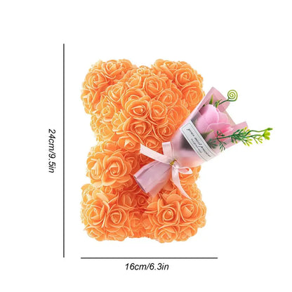 Rozen Teddybeer Knuffel Romantisch Fleur