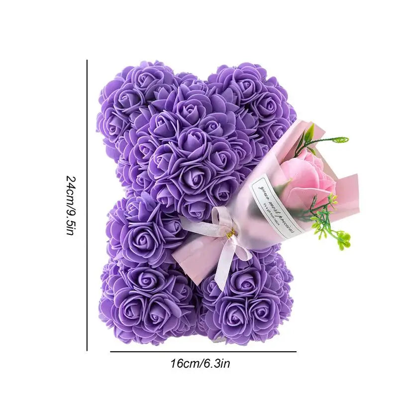 Rozen Teddybeer Knuffel Romantisch Fleur