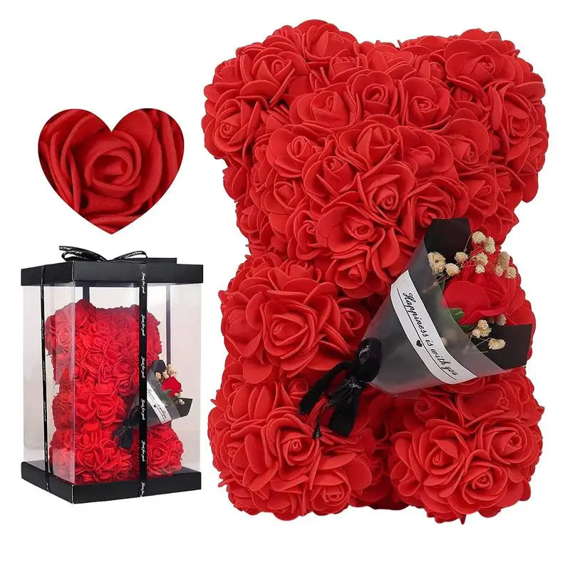 Rozen Teddybeer Knuffel Romantisch Fleur