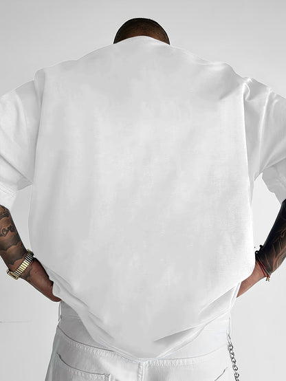 Heren T-Shirt – Streetwear Print & Losse Pasvorm – Casual Zomer Shirt