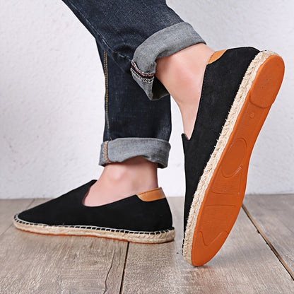Heren Espadrilles – Casual Instapschoenen met Gevlochten Zool – Lichtgewicht Zomerschoenen