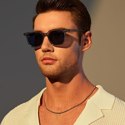 Heren Zonnebril | Vintage Vierkant Frame | Duurzaam & Lichtgewicht | Casual Eyewear