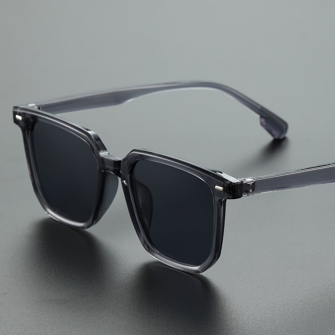 Heren Zonnebril | Vintage Vierkant Frame | Duurzaam & Lichtgewicht | Casual Eyewear