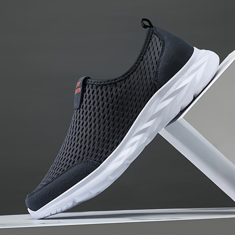 Heren Slip-on Sneakers – Ademend Mesh & Lichtgewicht Comfort – Casual & Sportief