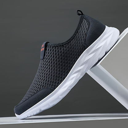 Heren Slip-on Sneakers – Ademend Mesh & Lichtgewicht Comfort – Casual & Sportief