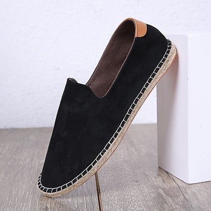 Heren Espadrilles – Casual Instapschoenen met Gevlochten Zool – Lichtgewicht Zomerschoenen