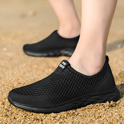 Heren Slip-on Sneakers – Ademend Mesh & Lichtgewicht Comfort – Casual & Sportief