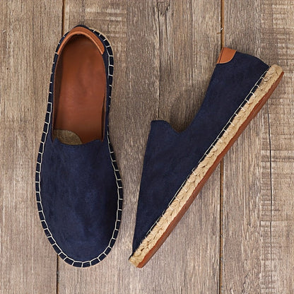 Heren Espadrilles – Casual Instapschoenen met Gevlochten Zool – Lichtgewicht Zomerschoenen