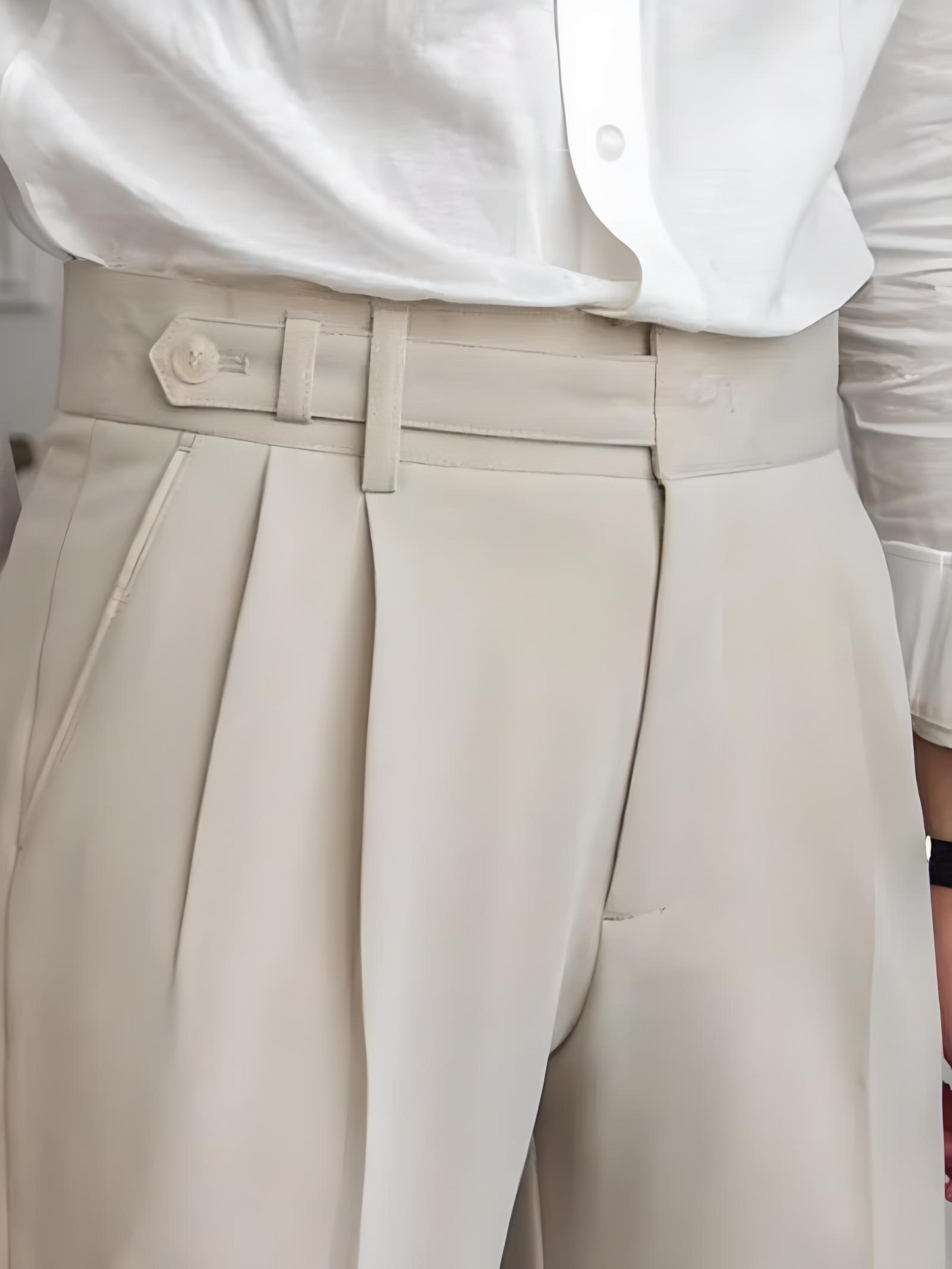 Giorgia | Pantaloni chino classici a pieghe