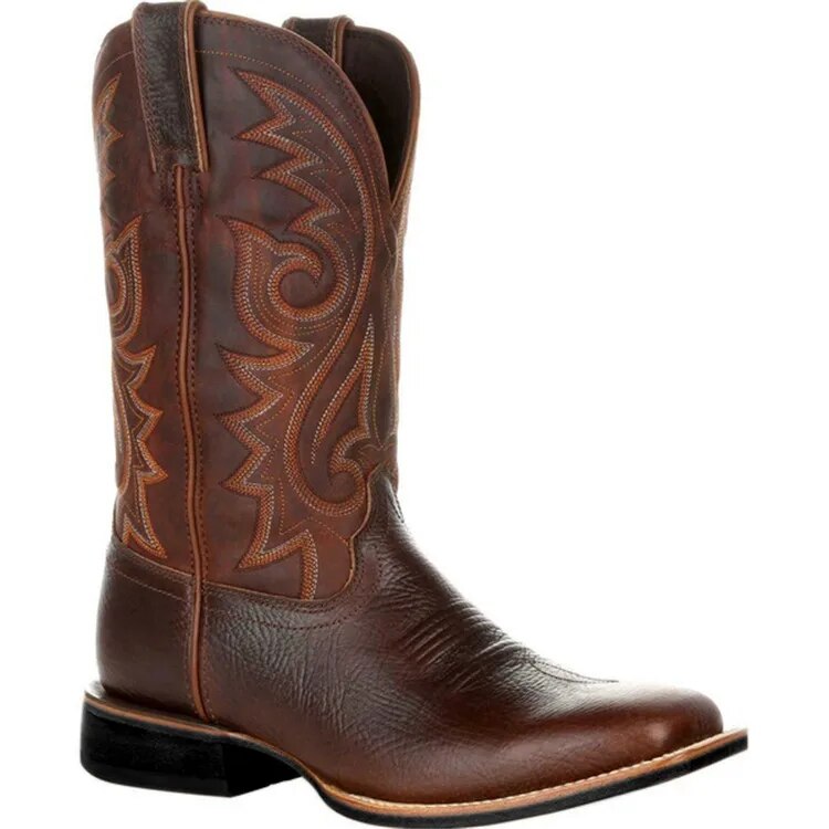 Cowboy Laars Westers Stijl Leer Halve Laars - Mode Vibes