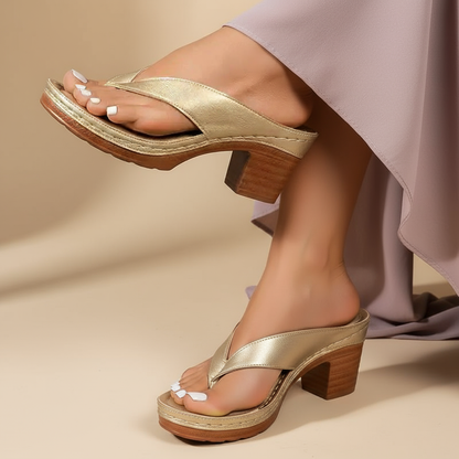 Dames Sandalen Blokhak Elegante Relaxte Pasvorm