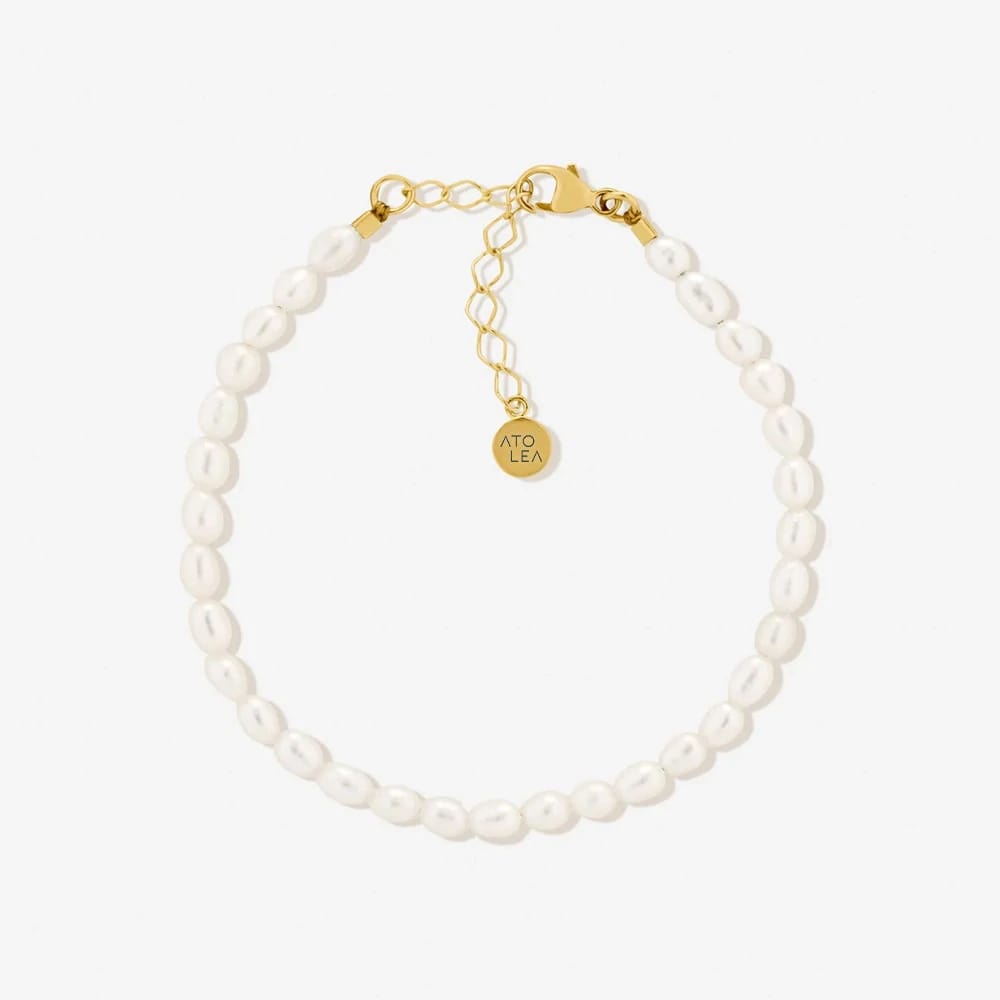 Armband met Zoetwaterparels Zilverkleurig Elegante Sieraden