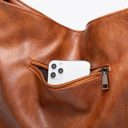 Leren Schoudertas Casual Stijl voor Dagelijks Gebruik