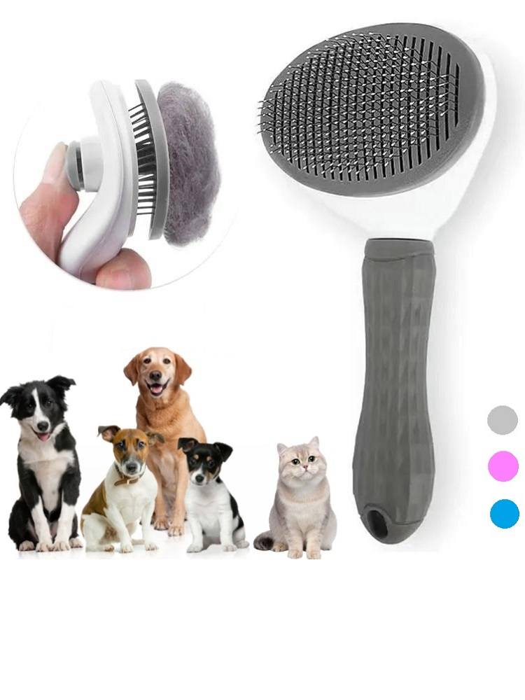 Huisdier Verzorgingsborstel - Zelfreinigende Kam voor Honden en Katten wordt 
Hond en Kat Borstel Zelfreinigend Verzorgingskam - Mode Vibes