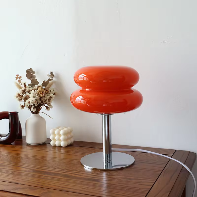 Stijlvolle Glas Tafellamp met LED Verlichting - Mode Vibes