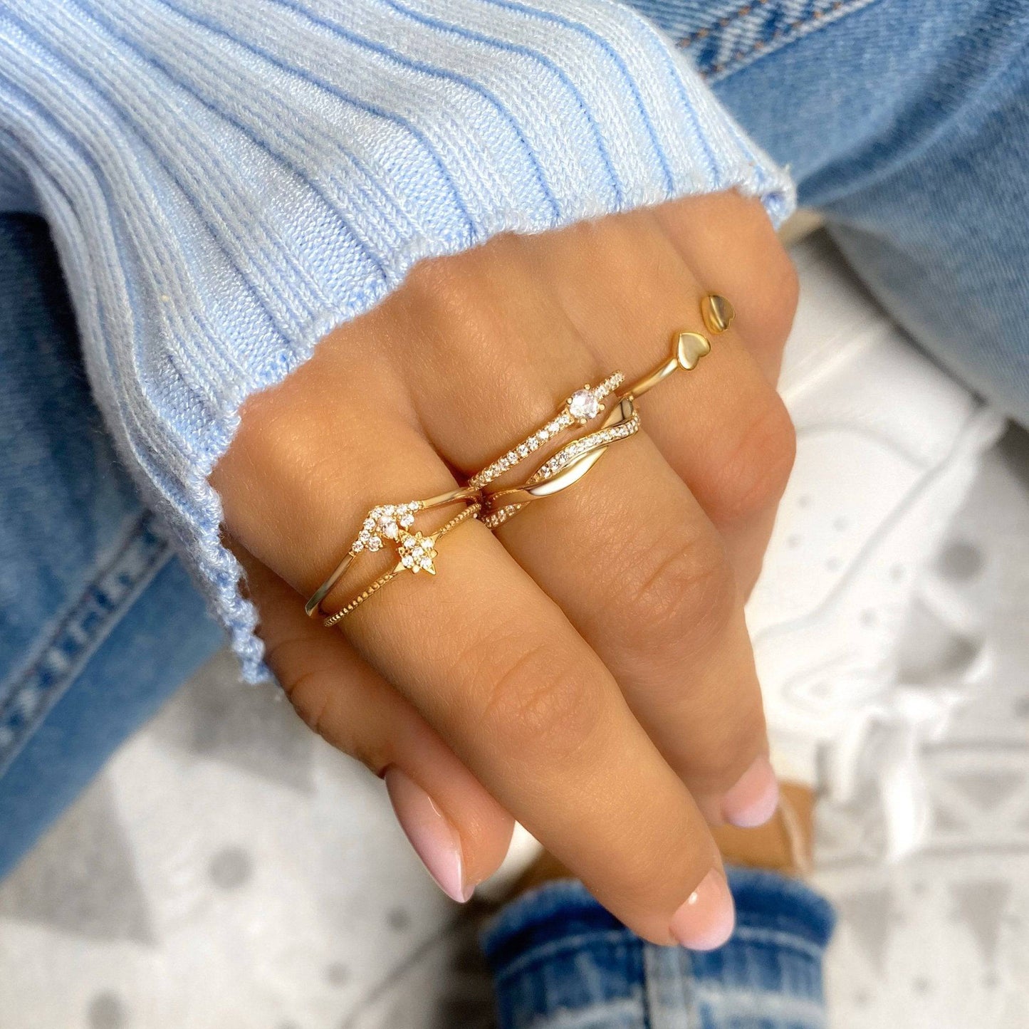 Zirkonia Ring Sienna Stijlvolle Vrouwelijke Sieraden