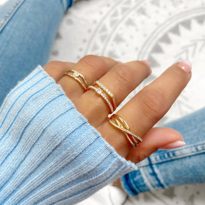 Zirkonia Ring Sienna Stijlvolle Vrouwelijke Sieraden