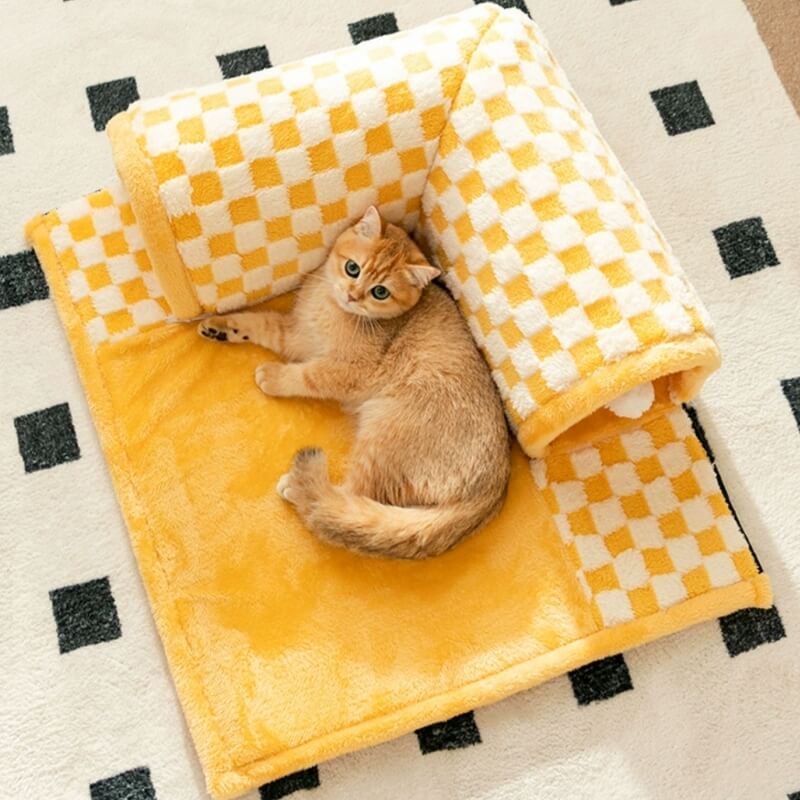 Kattentunnel Bed Kussen FurryFun Zacht Speelhuisje