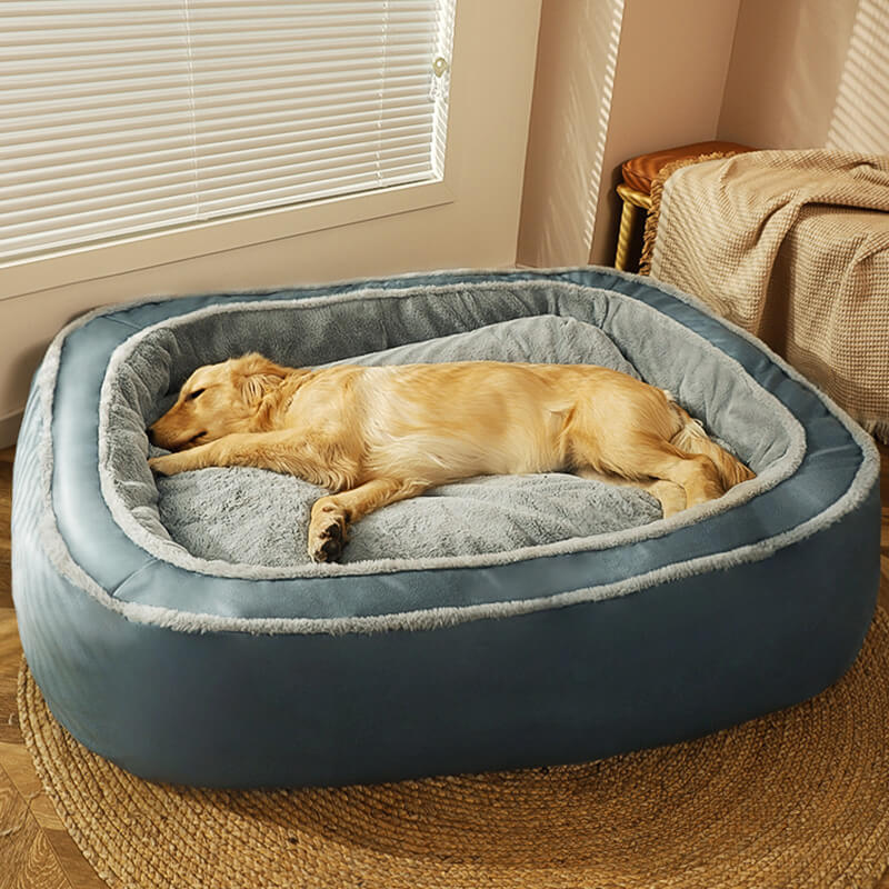 Hondenbed Met Afneembaar Dekbed Zacht en Luxe - Mode Vibes
