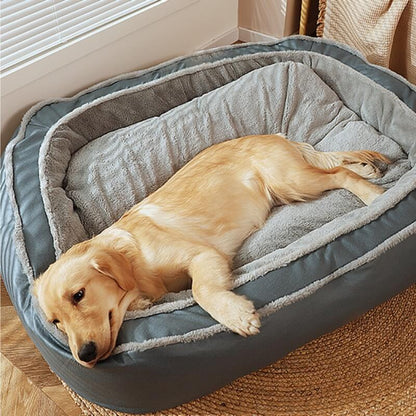 Hondenbed Met Afneembaar Dekbed Zacht en Luxe