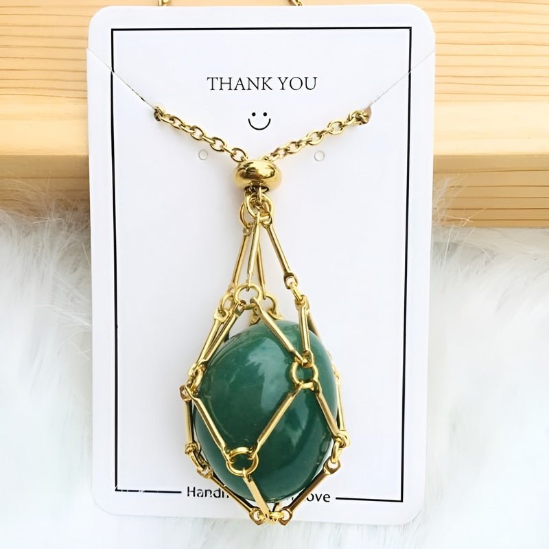 Ketting met Kristal Hanger Zilverkleurig Beschermend