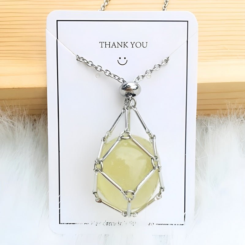 Ketting met Kristal Hanger Zilverkleurig Beschermend