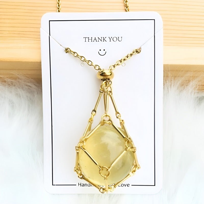 Ketting met Kristal Hanger Zilverkleurig Beschermend