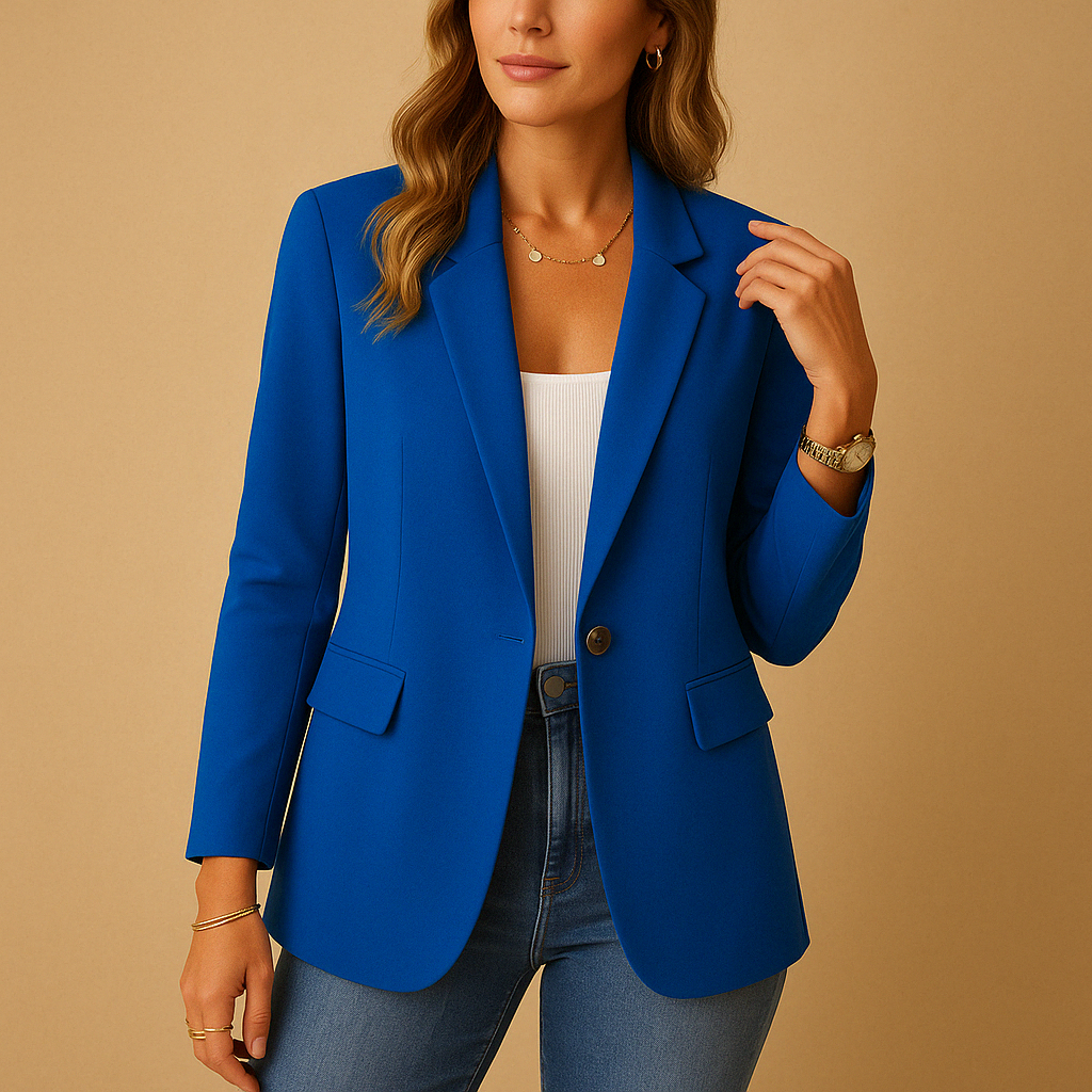 Dames Blazer Comfortabel Getailleerd Elegant Model