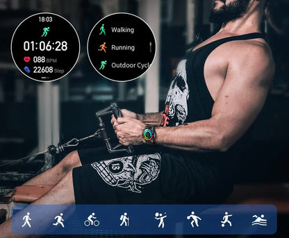 Heren Smartwatch Luxe Axel Met Hartslagmeter