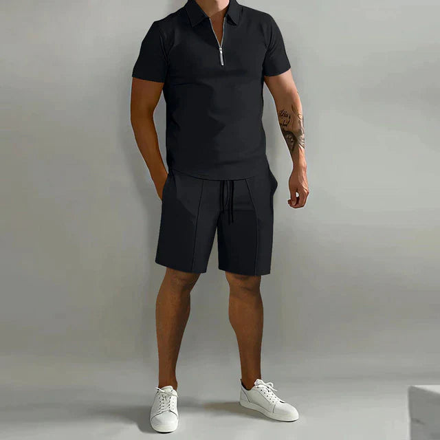 Heren Zomerset Polo en Short Comfortabel - Mode Vibes
