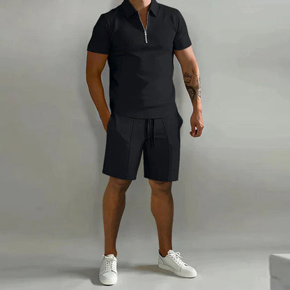 Heren Zomerset Polo en Short Comfortabel - Mode Vibes