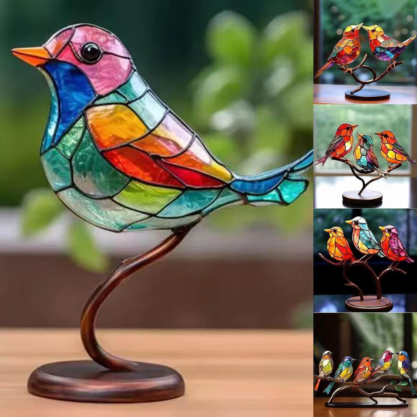 Kleurrijk Vogel Beeldje voor in de Kamer