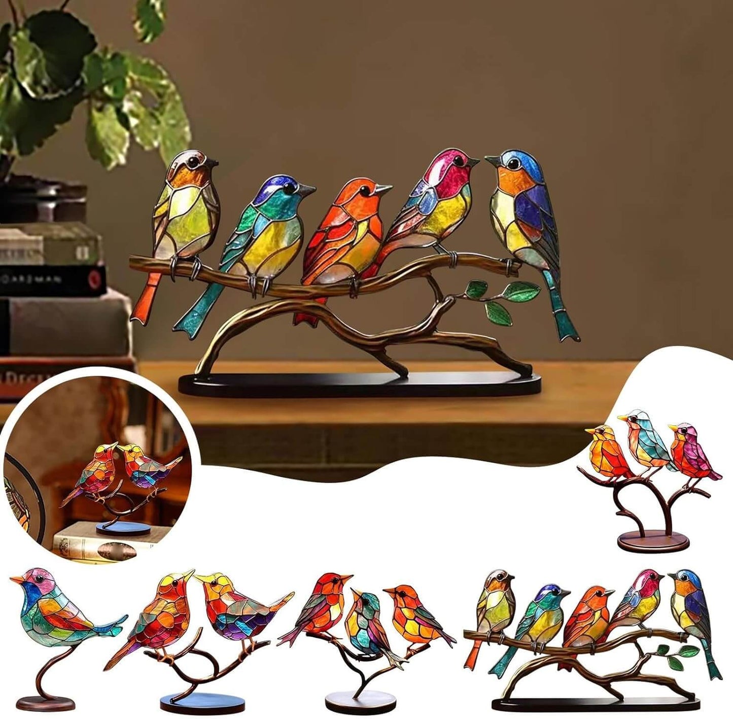 Kleurrijk Vogel Beeldje voor in de Kamer
